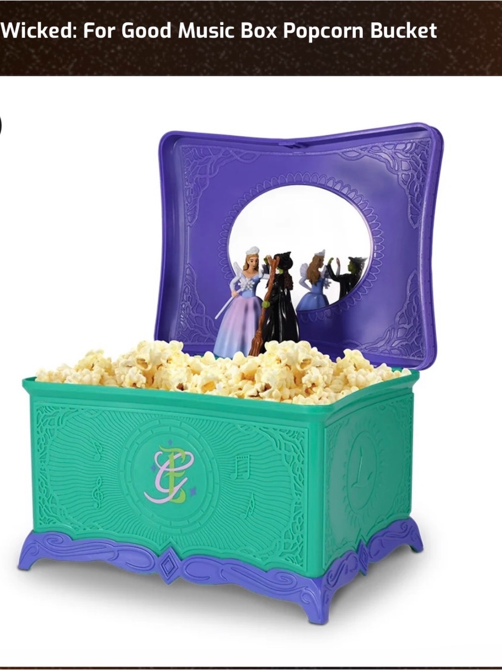 Wicked: For Good Popcorn Bucket Music Box